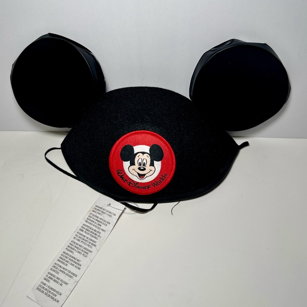 Disney World Mickey Mouse Adult Face Mask Ears Black 56cm